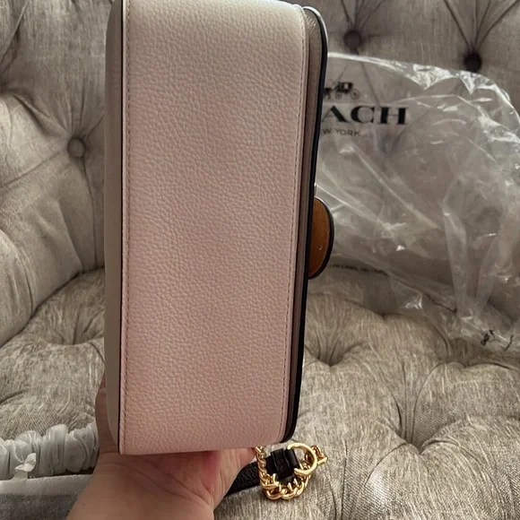 COACH Cassidy Crossbody in Chalk/Oxblood NWT - Picture 6 of 11